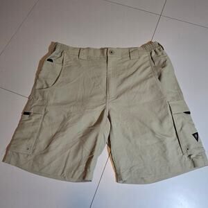 Rail Riders Shorts Men Large Beige Nylon Belted Hiking Climbing Cargo size XL